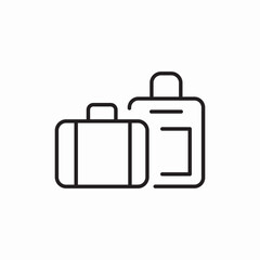 holidays suitcase icon sign vector