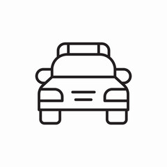 police car icon sign vector