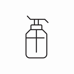 body oil cream soap bottle icon sign vector