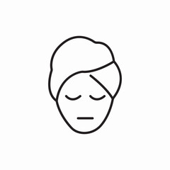 face mask spa icon sign vector