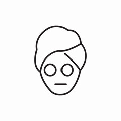facial mask icon sign vector