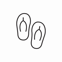 flip flops icon sign vector