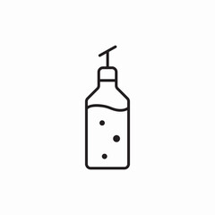 oil lotion bottle icon sign vector