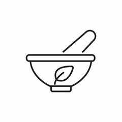pharmacy mortar icon sign vector