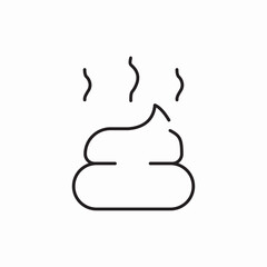 poop smell icon sign vector