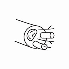 vein and nerve icon sign vector