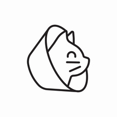 cat collar icon sign vector