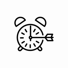 clock arrow icon sign vector