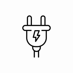 eco energy plug icon sign vector