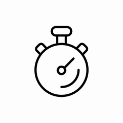 stopwatch time icon sign vector