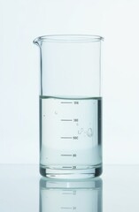 flask with liquid in the laboratory