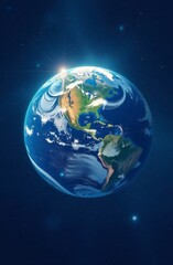 Fototapeta premium earth in space