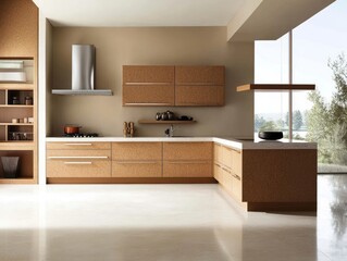 Modern Kitchen Design With Light Wood Cabinets And Stainless Steel Appliances