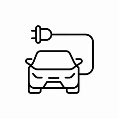 electric car icon sign vector