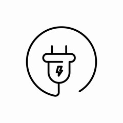 plug electric energy icon sign vector