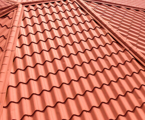 Custom Metal Roofing That Looks Like Tile On A Commercial Building