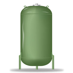 Gas cylinder isolated on white background. Tank. 