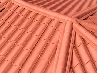 Custom Metal Roofing That Looks Like Tile On A Commercial Building