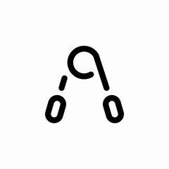 expander gym icon sign vector