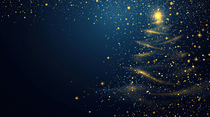 Fototapeta premium Glowing Christmas Tree Illustration