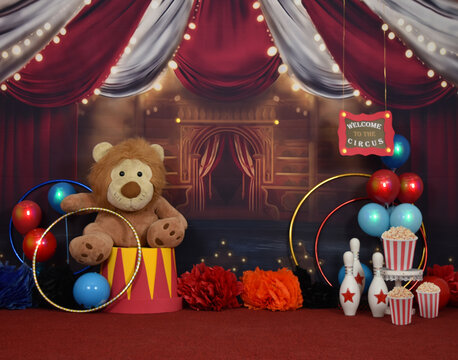 Fondo circo para sesi&oacute;n de fotograf&iacute;a