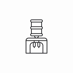 dispenser cooler icon sign vector