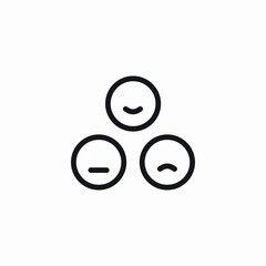 moods choice icon sign vector