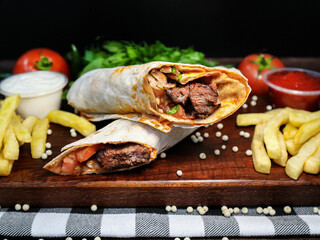 Meat Kebab, Grilled meat skewers, shish kebab