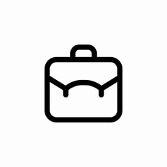 portfolio briefcase icon sign vector