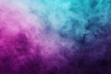 Gradient abstract painting with purple and turquoise tones