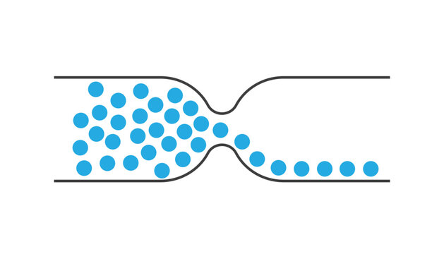 Bottleneck diagram template. Clipart image isolated on white background.