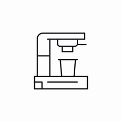 coffee machine icon sign vector