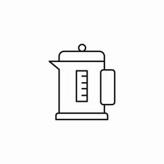 electric kettle icon sign vector