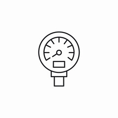 water meter icon sign vector