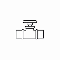 water pipe valve icon sign vector