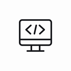 web programming development icon sign vector