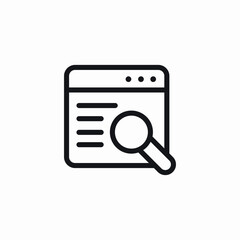 website search icon sign vector