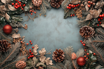 Christmas frame wallpaper, background