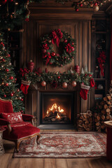 Christmas frame wallpaper, background