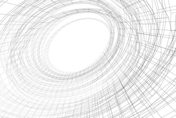 Architectural drawing. Futuristic background