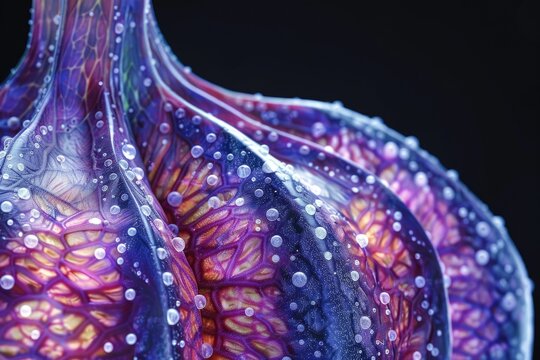 A close-up shot of a vase with water droplets glistening on its surface
