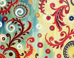 Fototapeta premium Pattern for fabrics, covers, leaflets, business cards, Happy Birthday cards, Wedding Invitations, for use in graphics