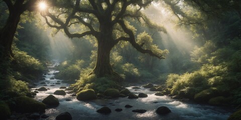 morning in the forest