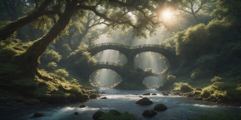 bridge over the river
