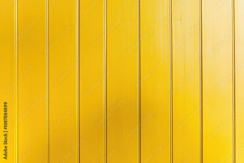 Poster a bright red fire hydrant standing in front of a yellow wall, ready to serve its purpose