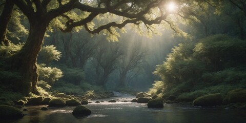 morning in the forest
