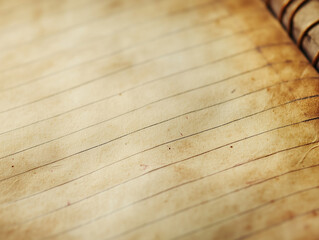 Aged Notebook Paper with Visible Lines