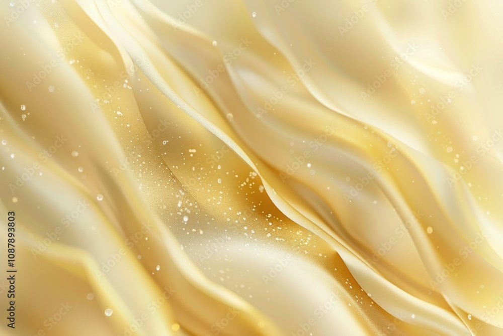 Poster a close-up shot of a smooth white and gold surface, perfect for showcasing small objects or as a dec