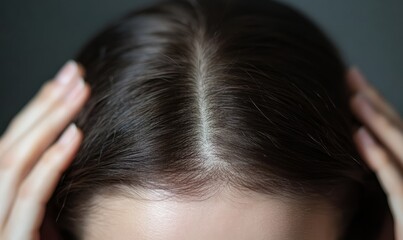 Naklejka premium Enhance the scalp, promote hair growth, and prevent hair loss