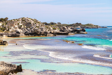 The Basin beach in Rottnest Island